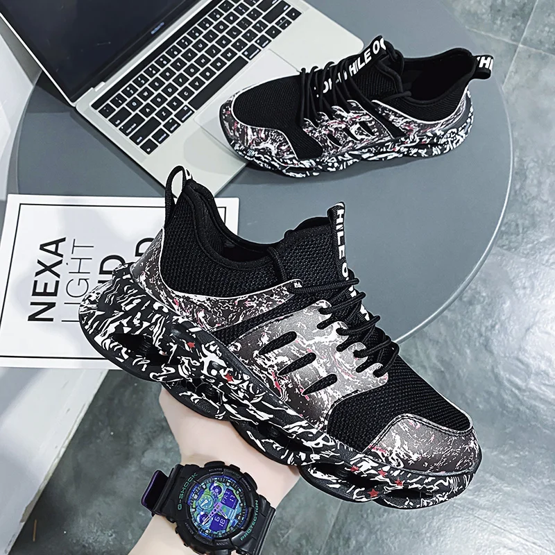 Новинка 2022 стильные мужские кроссовки для ходьбы и бега крутая удобная