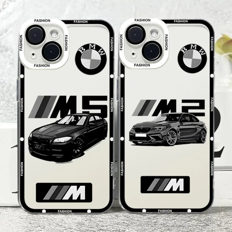 

Роскошный чехол для телефона BMW Sports Drift Car для Xiaomi 13 Redmi Note 10 12 11 Pro Lite Proplus Pocox3GT F3 прозрачные глаза ангела