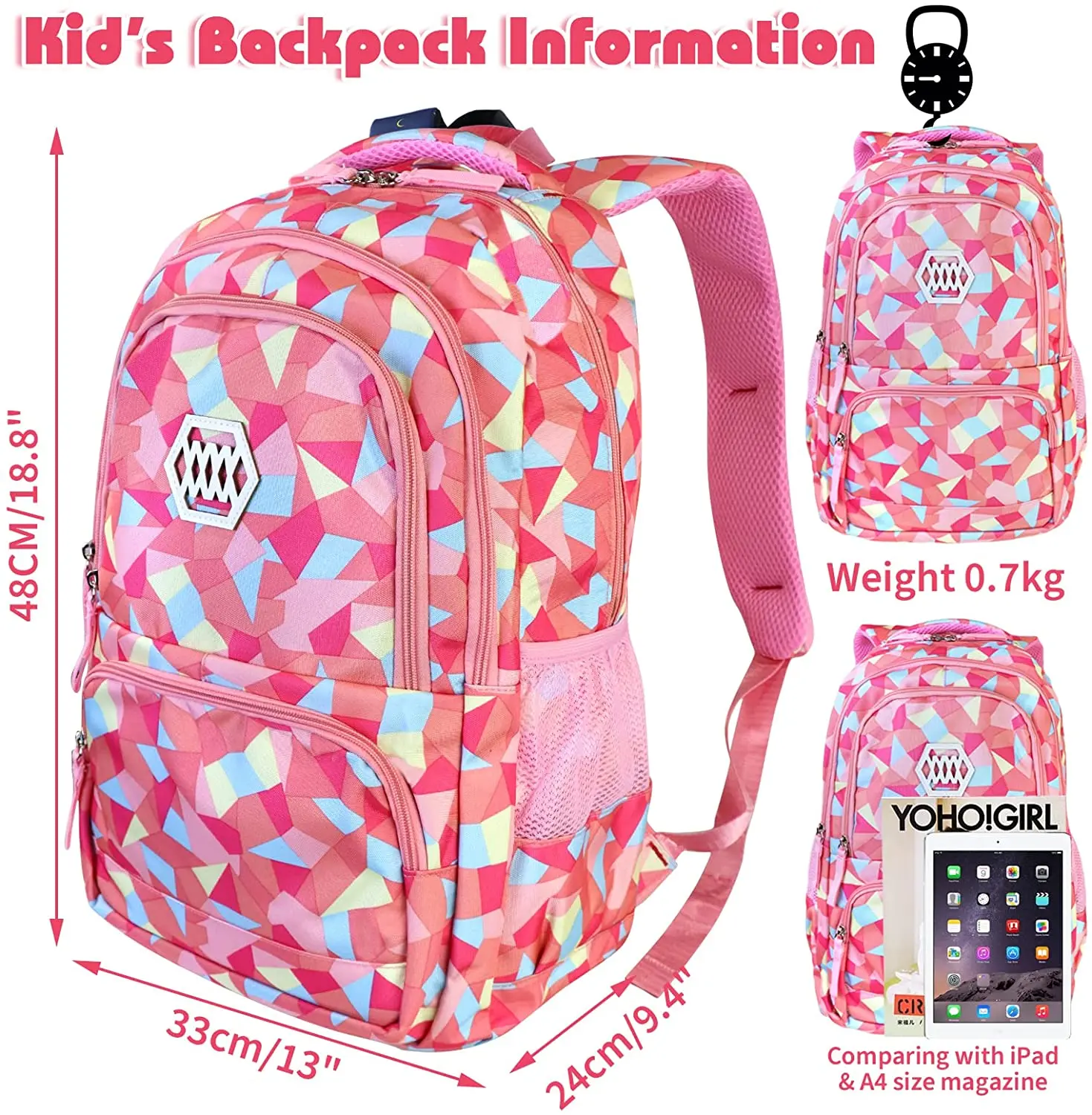 School Backpack Girls Teenage School Bags Boys Satchels Ergonomic Kids Backpacks Stay Print Schoolbags For 8 10 15 Years School
