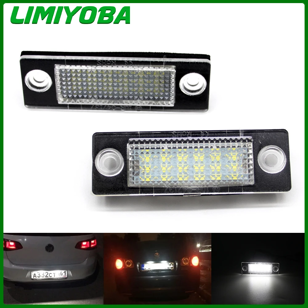 

2шт светодиодный светильник номерного знака для VW 3B 5943021 3B 5998026 3B 5998026 VW Passat B6 Caddy Transporter T5 T6 для Golf Touran