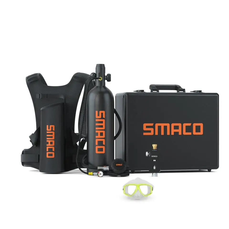 Фото Комплект снаряжения для дайвинга SMACO 2L S700 Pro: кислородный баллон на 30-35 минут №3
