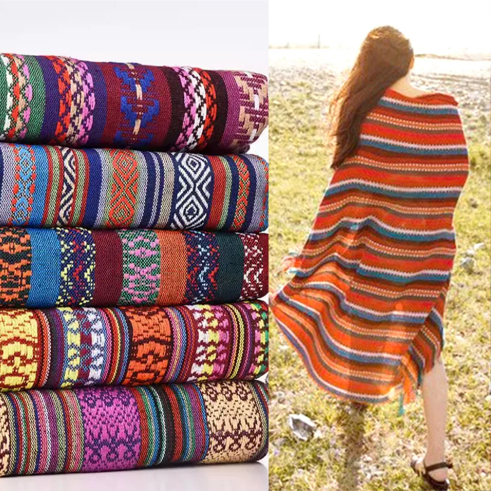 Этнический стиль хлопковая льняная ткань текстиль лоскутное покрывало для