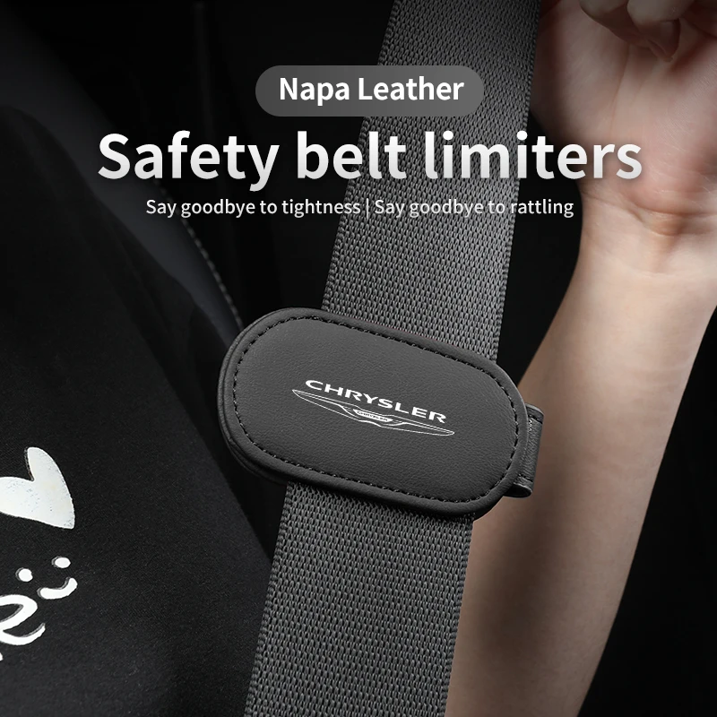 

2pcs Universal Car Seat Belt Clip Seat Belt Adjustable Auto Stopper For Chrysler 300C PT Cruiser Grand Voyager Pacifica Sebring