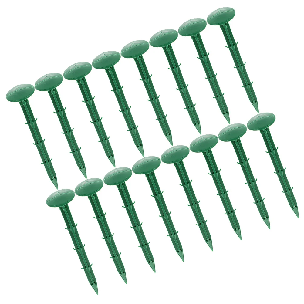 

150 Pcs Tent Fixing Stake Plastic Ground Pegs Garden Spikes Pile Landscape Stakes Gardening