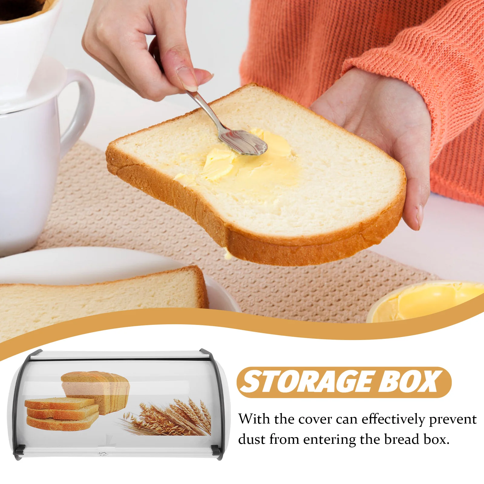 Печатная коробка для хлеба контейнеры хранения металлические кухонной