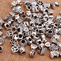 15pcs designer charms animals flowers owl hearts alloy charms beads for diy jewelry making brand bracelets bangles accessories