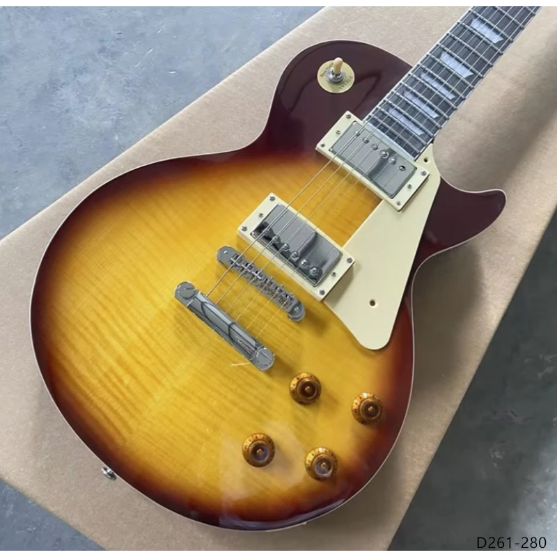 Новая стандартная гитара Ice Tea Burst со столешницей из пламенного клена бриджем