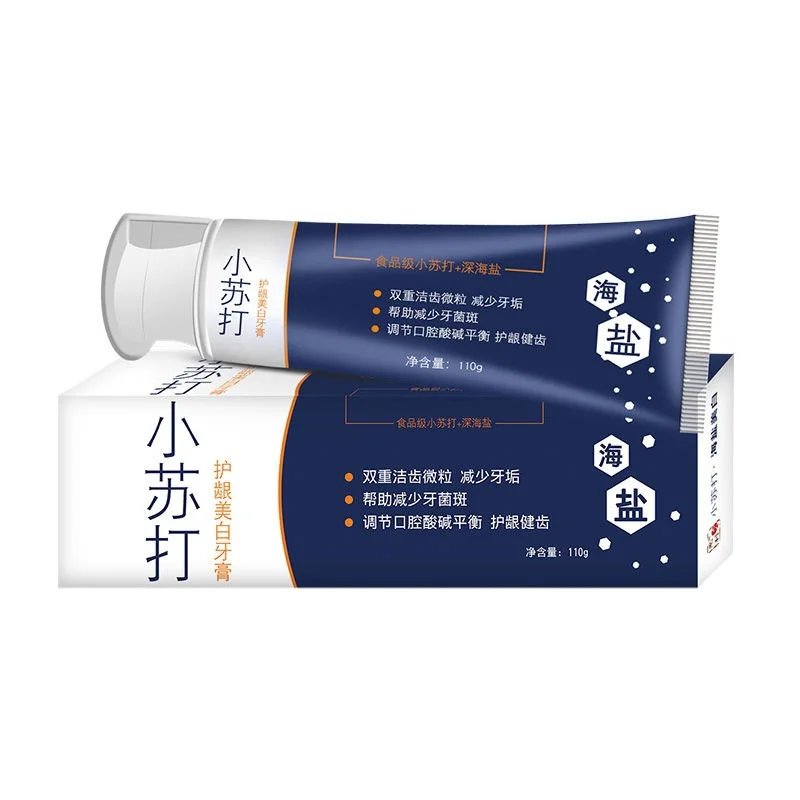 Deep Sea Salt Toothpaste Baking Soda Whitening Toothpaste Remove Tartar Smoke Stains Enamel Care Blanqueador Dental Odontologia