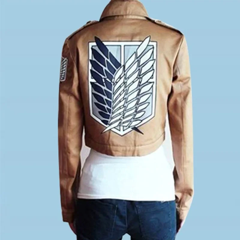 Аниме Атака Титанов Эрен костюмы для косплея плащ накидка Shingeki No Kyojin куртка