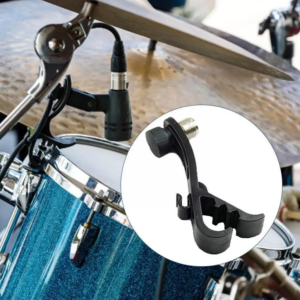 

8 PCS Drum Microphone Clips Rim Mount Holder Anti Shake Snare Microphone Clamp Clip Rim Mic Adjustable Shockproof Drum Moun G2H6