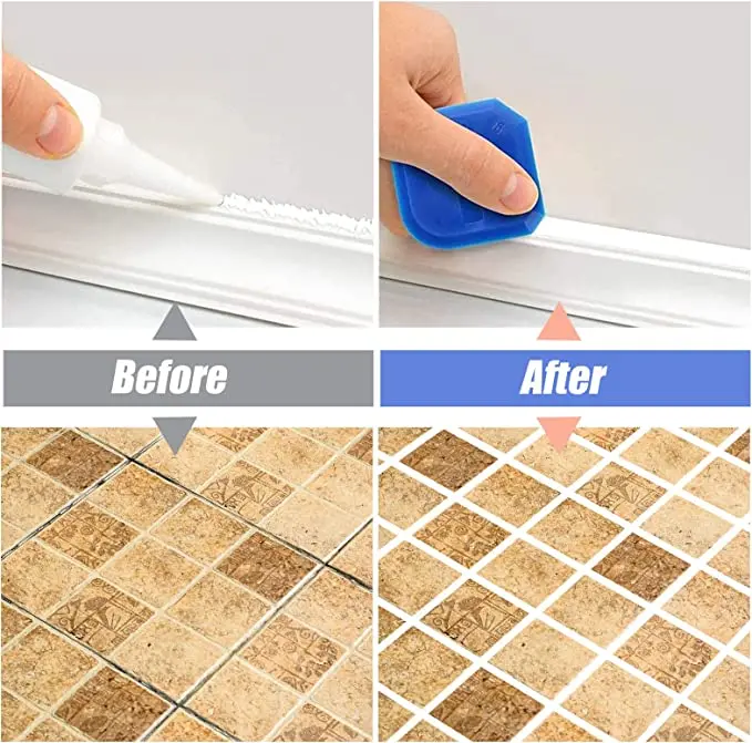 Silicone Sealant Spreader Kit Finishing Fittings Professional Manual Caulk Accessory Grout Scraper Set Removal Tool