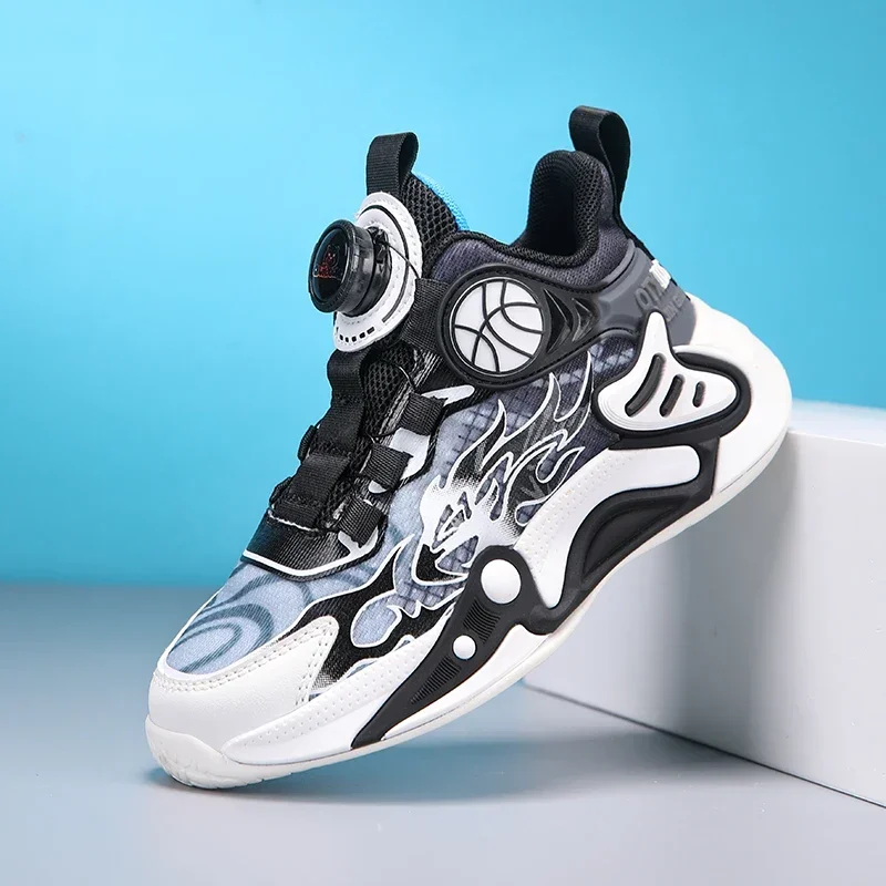 Детская обувь кроссовки для мальчиков роскошные высокие детские баскетбольные