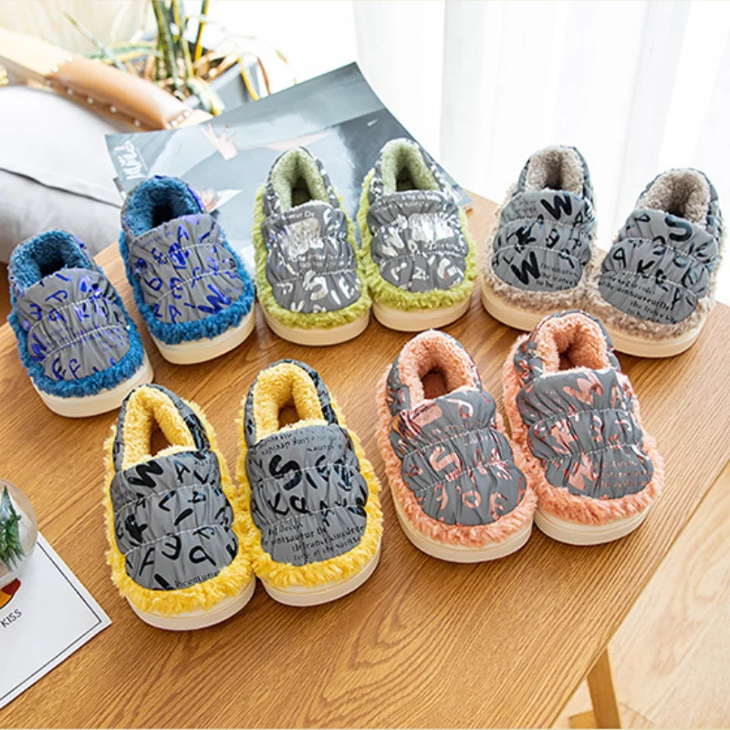 

Winter Baby Shoes Fashion Cute Snow Boots for Girls Boys 2022 New Kids Cotton-padded Shoes Waterproof Letters Prints Comfortable