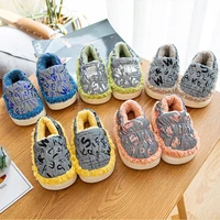 winter baby shoes fashion cute snow boots for girls boys 2022 new kids cotton padded shoes waterproof letters prints comfortable