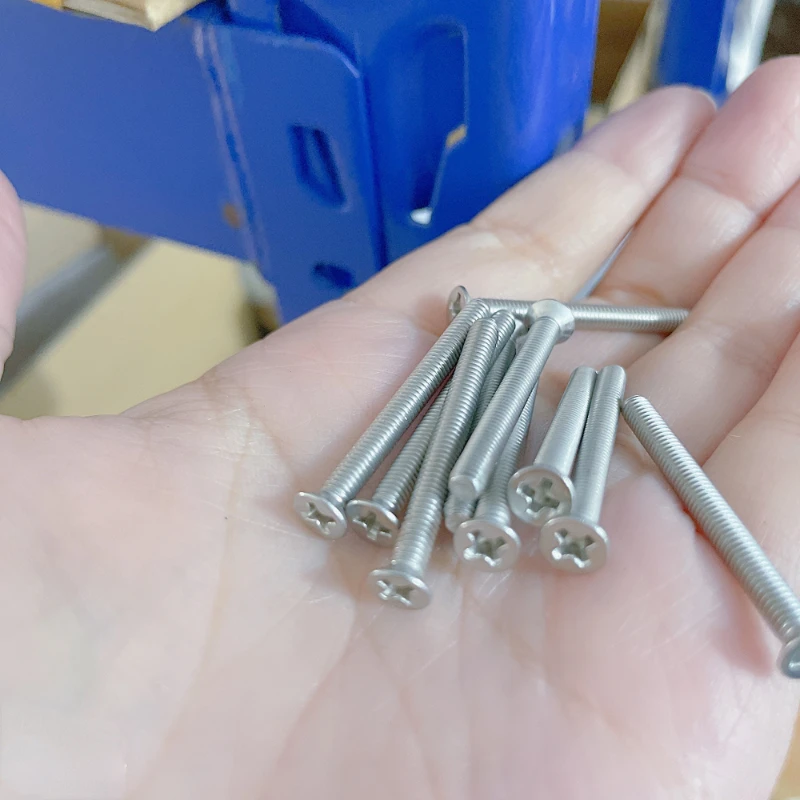 

Dropshipping 10/20/50Pcs M2 M2.5 M3 M4 M5 M6 DIN965 GB819 304 Stainless Steel Flat Head Countersunk Phillips Machine Screws