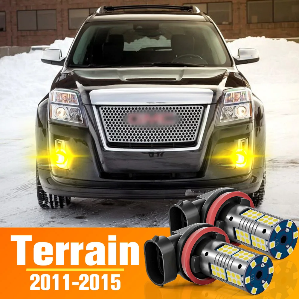 

2pcs LED Front Fog Light Bulb Accessories For GMC Terrain 2011-2015 2012 2013 2014