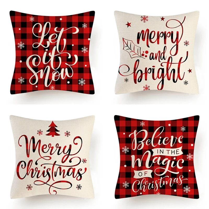 

PHFU-Nordic Style Abstract Pillowcase Home Sofa Flax Cushion Cover Bedroom Hotel Car Decoration 45X45cm
