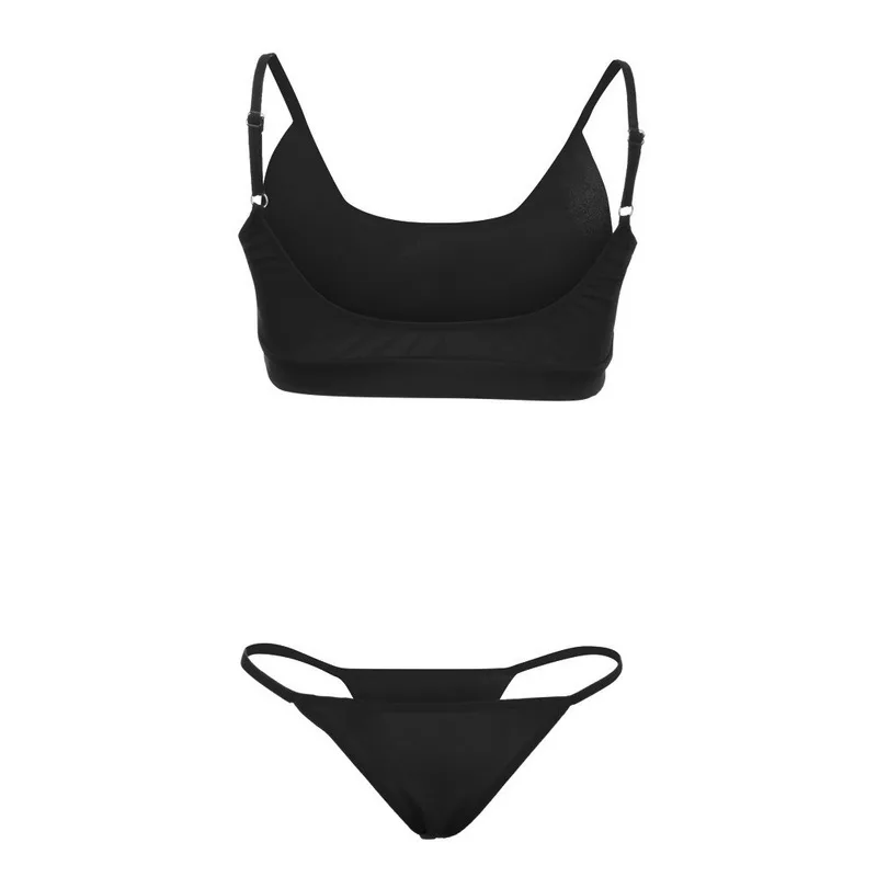

Women Underwear 2 Piece of Set New Fashion Sexy Female Bras and Panties 2019 Lingerie Solid Color Size S To 3XL Underclothes
