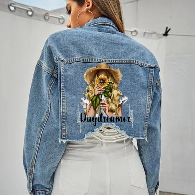 TuQiang черные мужские нашивки для одежды сделай сам моющиеся термотрансферные худи