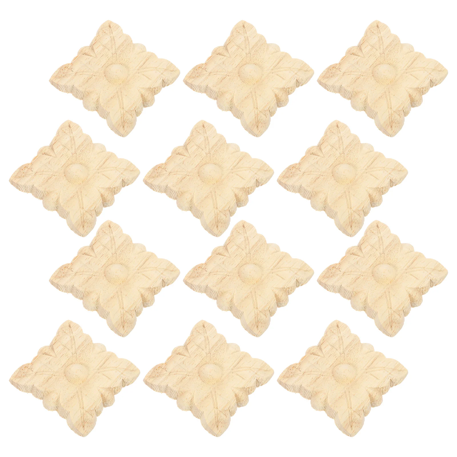 

Wood Applique Carved Onlay Square Appliques Onlays Wall Furniture Diy Decorativecabinet Decal Wooden Carving Home Floral