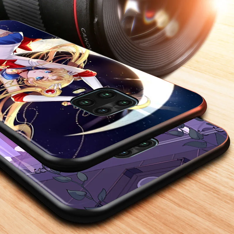 Силиконовый черный мягкий чехол для телефона милый Сейлор Мун Xiaomi Redmi Note 11S 11T 11 10S