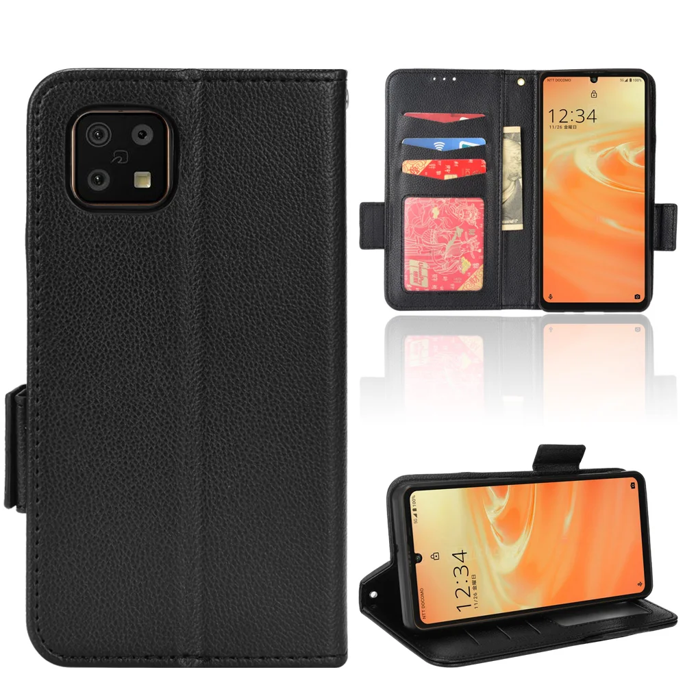 Чехол-кошелек с слотом для карт Sharp Aquos Sense6 6 1 дюйма кожаный противоударный чехол