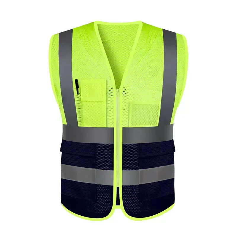 

Мужской жилет, сетчатый летний жилет, куртка, жилет с несколькими карманами, рабочая одежда-карго, мужской предупреждающий жилет