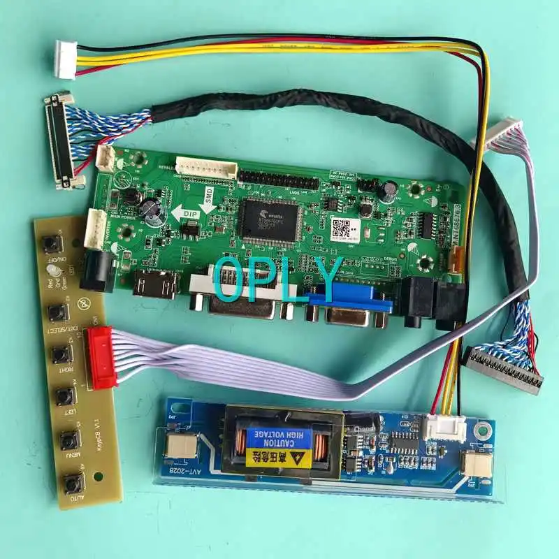 Плата драйвера экрана для ноутбука M190A1 M190MWW3 M190MWW4, комплект «сделай сам», совместимый с HDMI, VGA, DVI, LVDS, 30-контактный, 19 дюймов, 2CCFL, 1440*900