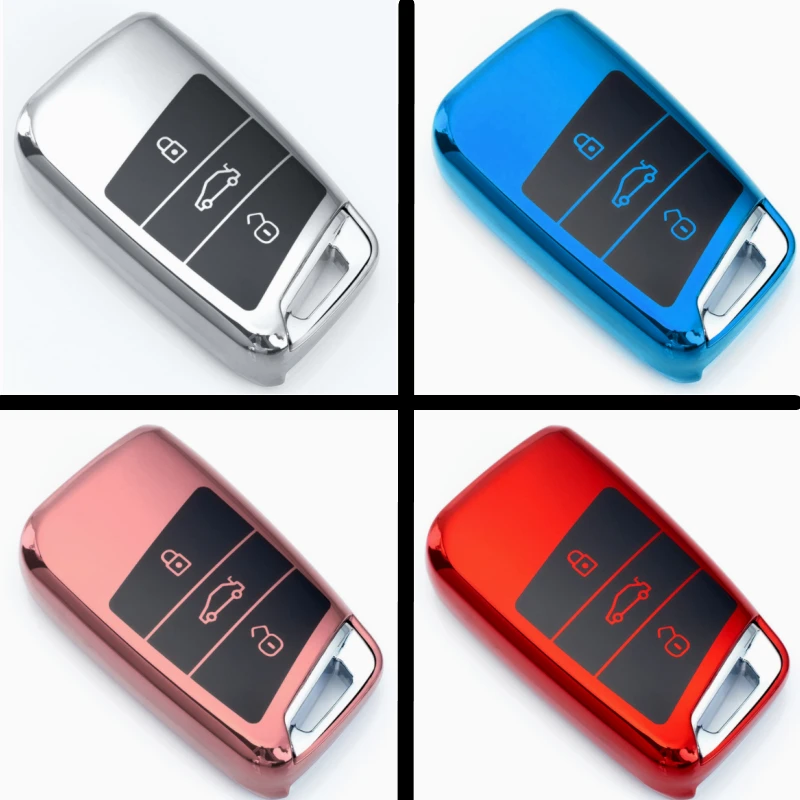 

FLYBETTER TPU 3Button Smart Key Case Cover For VW Tiguan MK2 Magotan Passat B8 CC