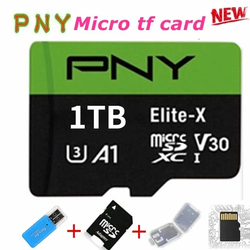 

Portable PNY High Speed 1TB 512GB 256GB USB Drive Micro SD Micro SDHC Micro SD SDHC Card 10 UHS-1 TF Memory Card + Card Reader