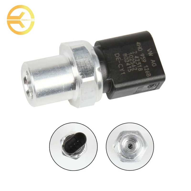Air Conditioning Pressure Switch Sensor Suit 4H0959126A 4H0959126B For Audi A4 A5 Q5 VW Touareg Genuine