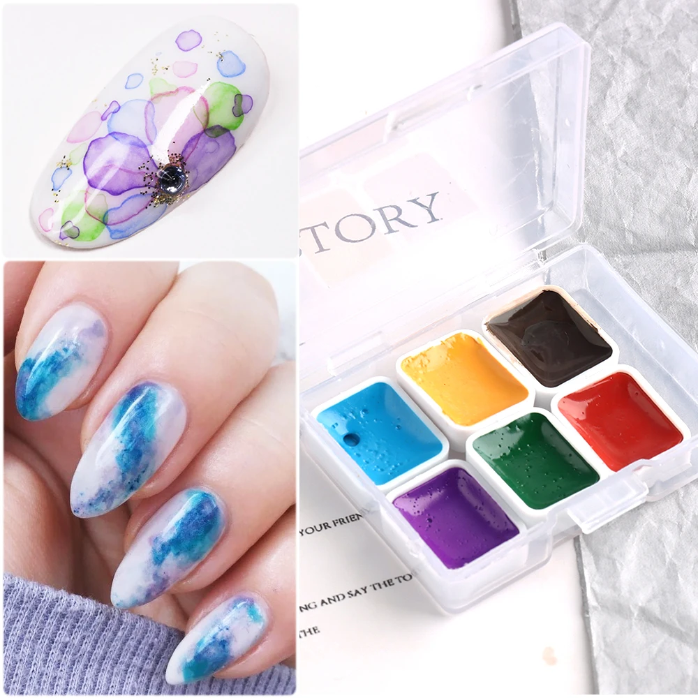 Гель-лак для ногтей профессиональный 6 цветов |