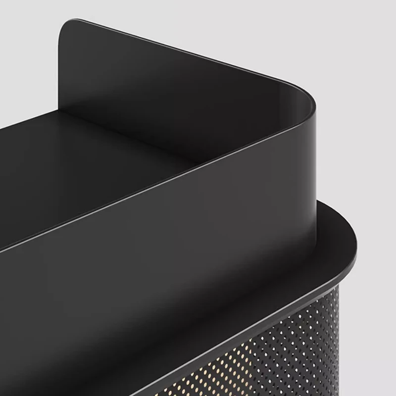 Скандинавские черные стойки регистрации Современный простой салон красоты