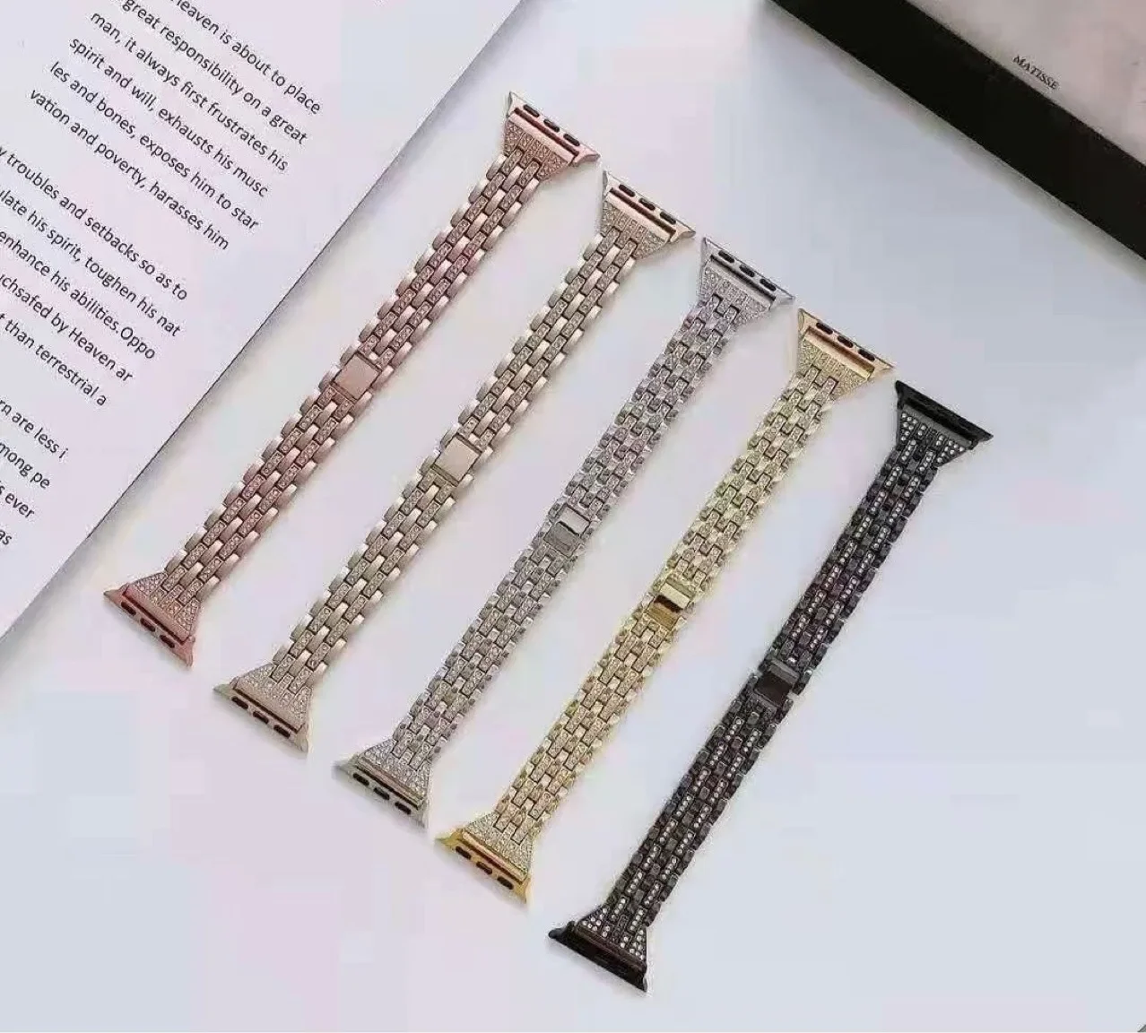 Для Apple Watch 1-8 поколения новая модель металлический стальной ремешок для