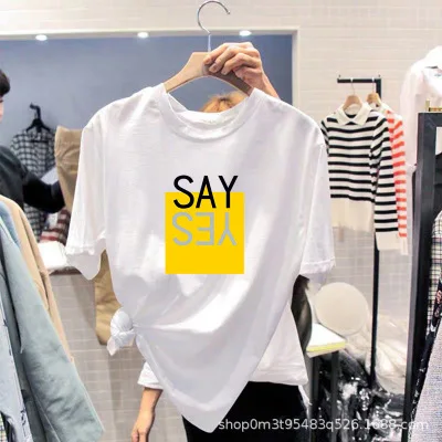 

2022new t-shirts casual t shirt women t shirt fashion t shirt women Regular Short New 2020 summer printed girl