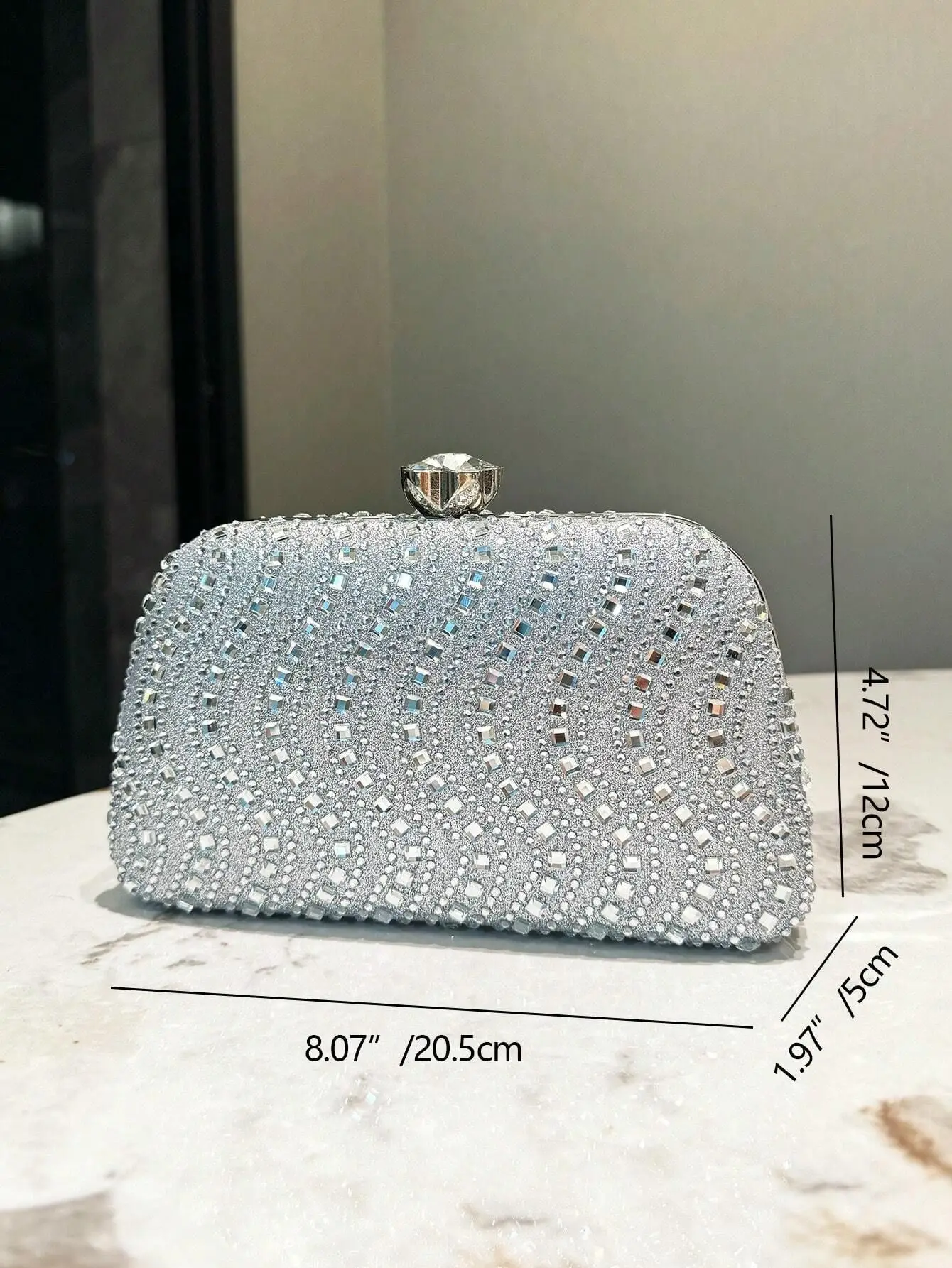 Ретро темно-синяя серебряная вечерняя сумка для ужина изысканная роскошная