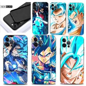 Smartphone Case For iPhone 14 11 13 12 Pro Max Mini XS XSMax XR X SE(2022) 7 8 6 6S Plus Cover Dragon Ball Super God Goku Vegeta
