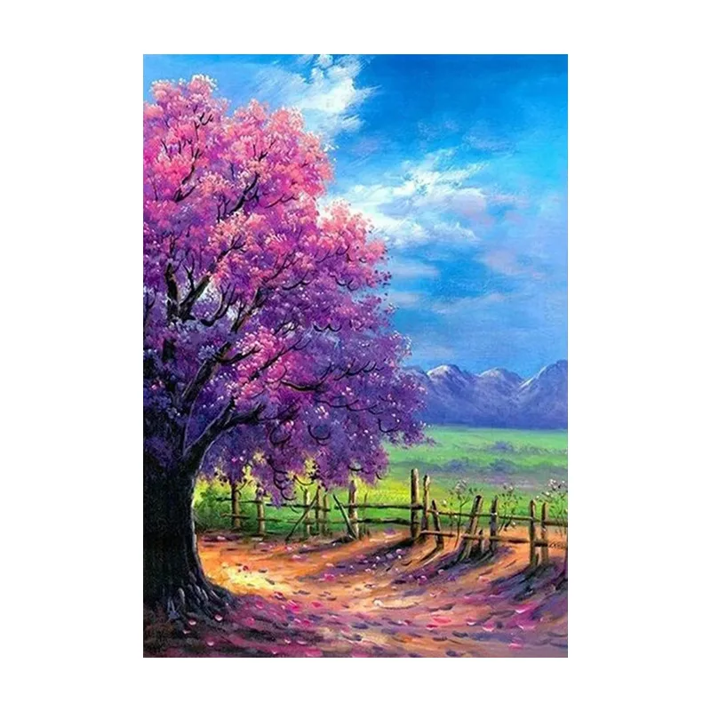 

00003Ann-Tulip diy digital oil painting oil painting acrylic flower painting explosion hand-filled landscape painting