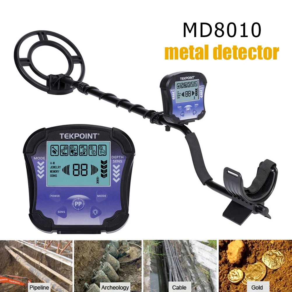 

Подземный металлоискатель MD8010, Высокочувствительный водонепроницаемый металлодетектор для охотников за сокровищами