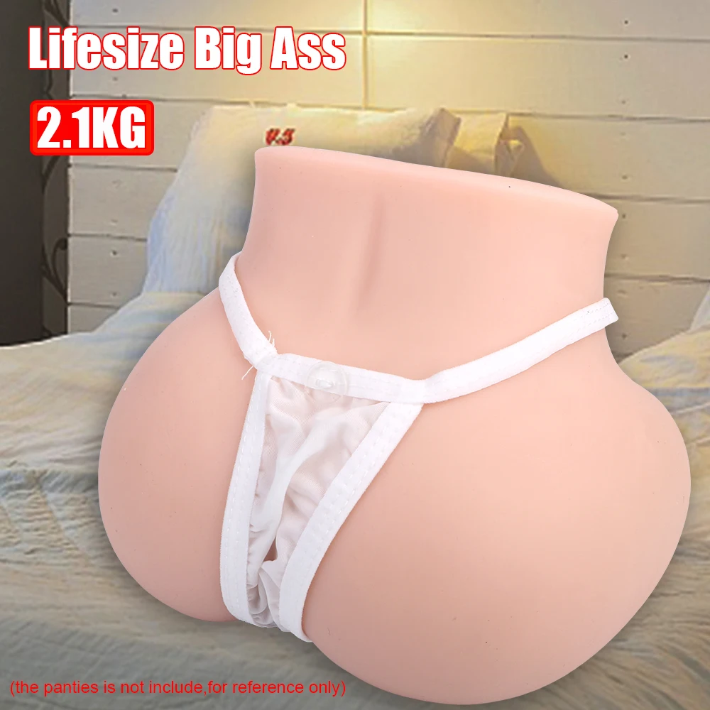 Double Channel Sex Toys For Men Lifesize 1:1 Big Ass Adult Products 3D Real Pussy 2.5kg Realistic Vagina Male Masturbator Erotic