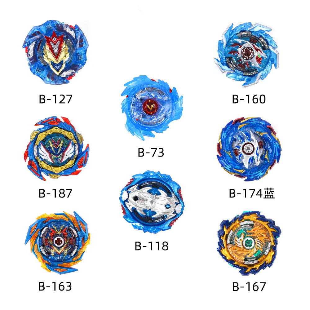 Фото Набор волчков Beyblades с ручкой-пусковой установкой, боевой верх, игрушечный лопастной ящик для хранения, 8 топов, 3 пусковых приборов, подарок д... №4