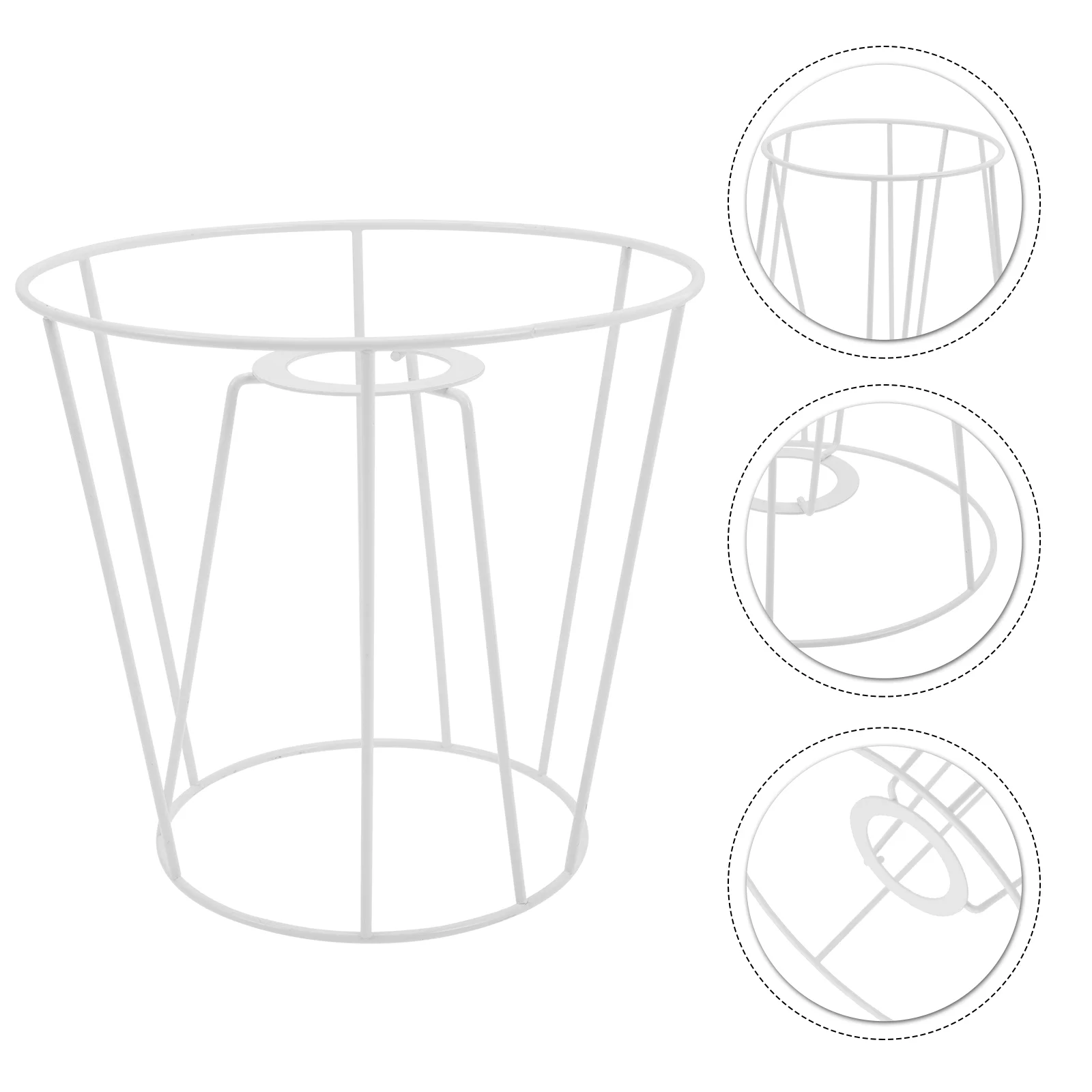 

Lampshade Frame Replacement Iron Wire Lamp Cover DIY Ring Lamp Shade Supply