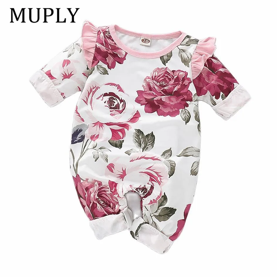 

Flower Baby Romper Baby Girl Romper Long Sleeve Newborn Girl Jumpsuit Spring Autumn Kids Girls Clothing