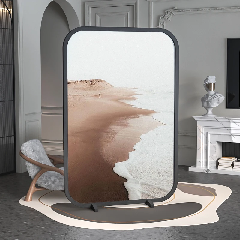 Современная французская иллюстрация перегородка из цельного дерева мобильная