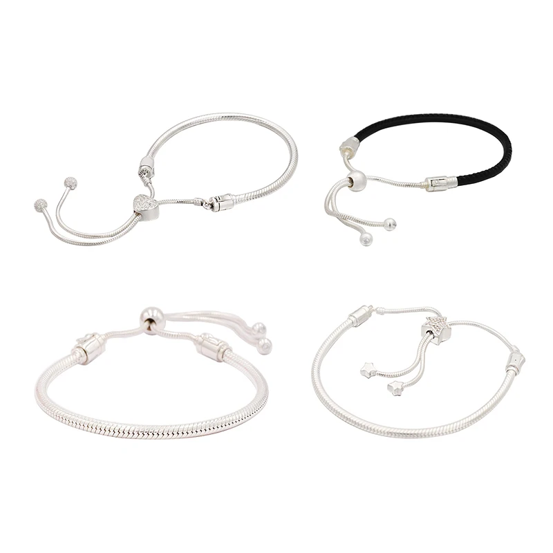 

Высококачественный оригинальный браслет-змея из серебра 100% пробы в форме сердца