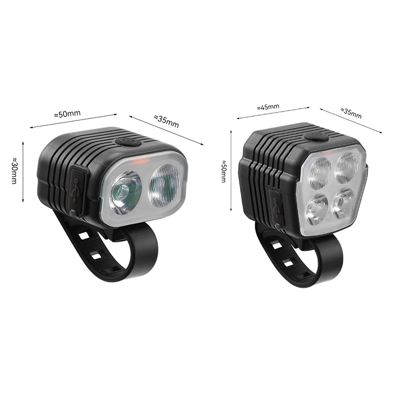 Велосипедная фара звуковой сигнал 2-в-1 ближний и дальний свет 2/4 лампы проводной