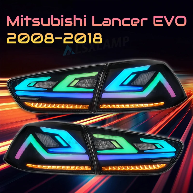 Задний фонарь для Mitsubishi Lancer EVO 2008-2020 светодиодный задний в сборе последовательный