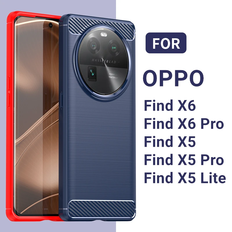 

Для OPPO Find X6 Pro Чехол OPPO Find X5 X6 Pro, противоударные силиконовые защитные чехлы из ТПУ для задней панели телефона OPPO Find X6 Pro