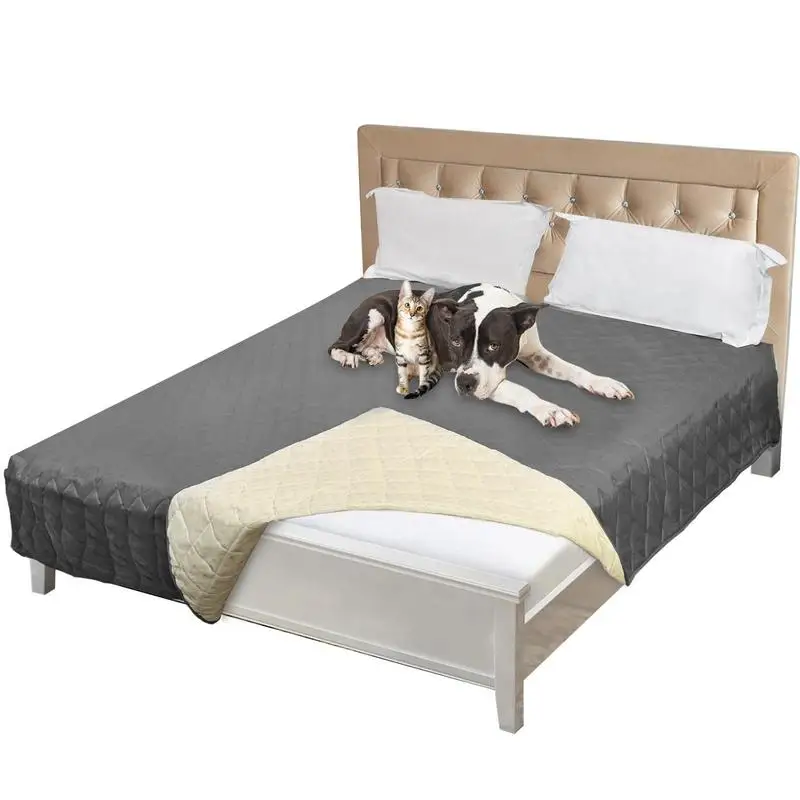 

Pet Dog Bed Cover Quilted Anti-Slip Pet Blanket Furniture Cover With S M L XL Sizes Soft Pet Floor Pad Throw Blanket For Home