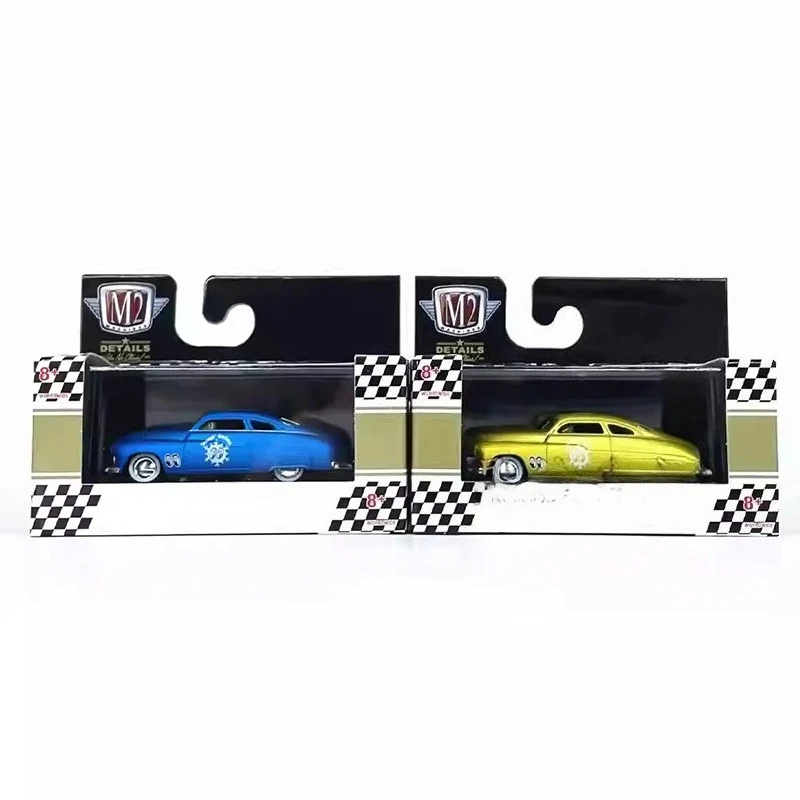 1:64 M2 Machine 1987, сине-желтая серия, имитация модели автомобиля из сплава, коллекция орнаментов, экспонирование, подарок для детей (art.: 3920d0dc240ce) - 3920d0dc240ce